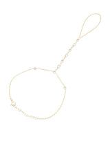 Cz Multi-shape Stone Hand Chain Bracelet