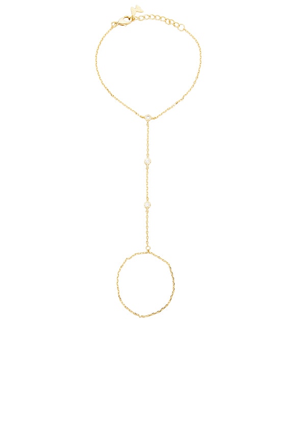 Dainty Cz Bezel Hand Chain