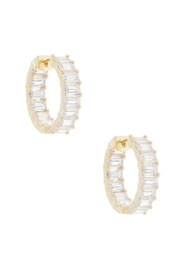 Baguette Hoop Earring