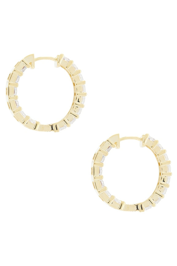 Baguette Hoop Earring