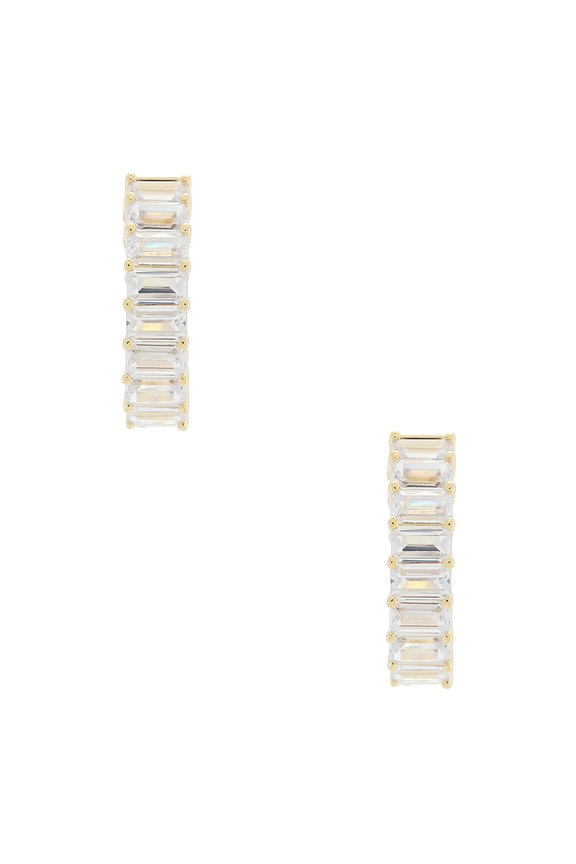 Baguette Hoop Earring