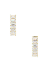 Baguette Hoop Earring