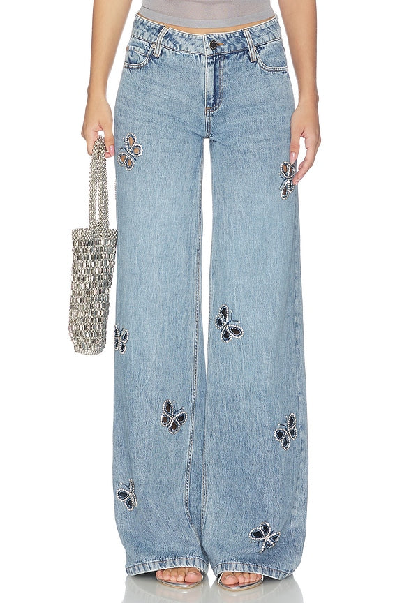 Amazing Embellished Cutout Jean