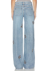 Amazing Embellished Cutout Jean