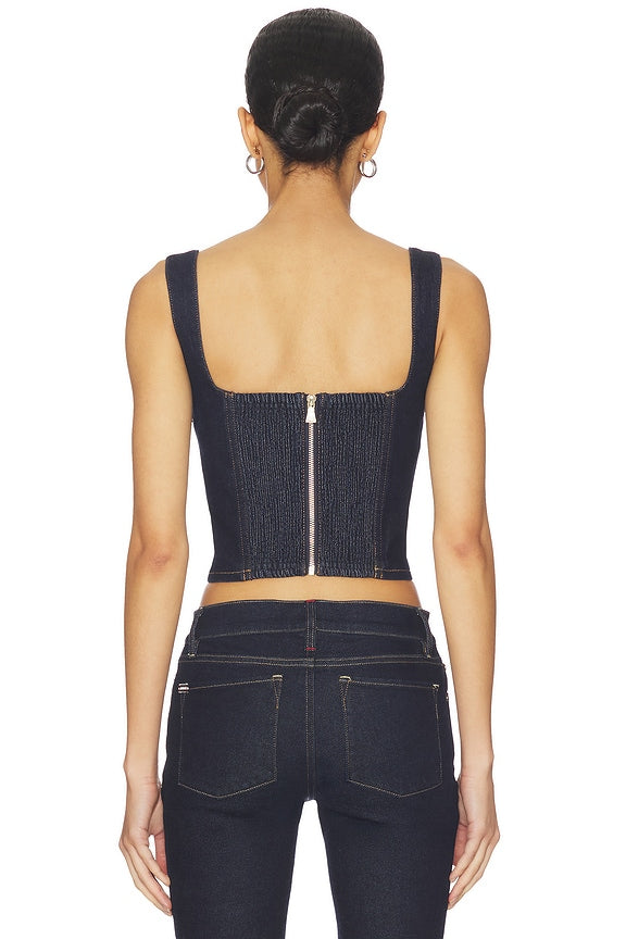 Ava Sweetheart Denim Bustier