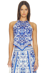 Frenchie Handkerchief Halter Top