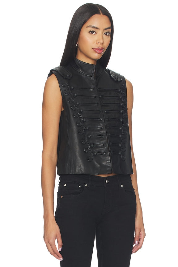 Rummy Leather Gilet