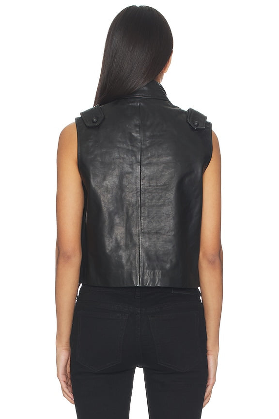 Rummy Leather Gilet