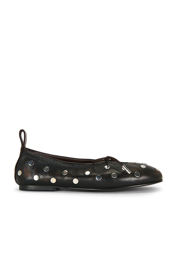 Rosalind All Studs Leather Ballet Flat
