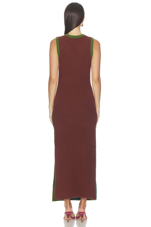 Lasso Patchwork Knit Dress