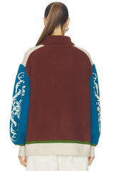 Lasso Patchwork Knit Sweater