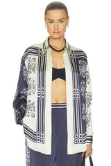 Banderra Scarf Silk Shirt