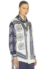 Banderra Scarf Silk Shirt