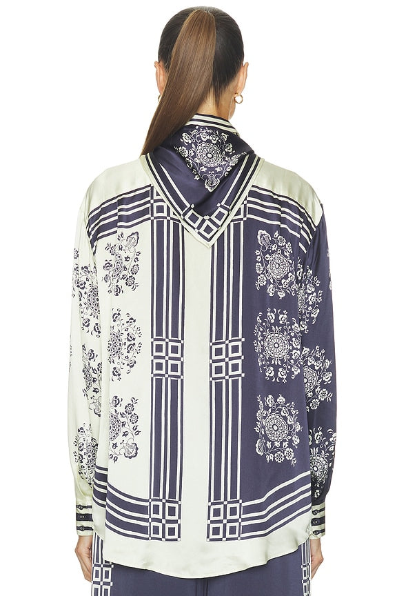 Banderra Scarf Silk Shirt