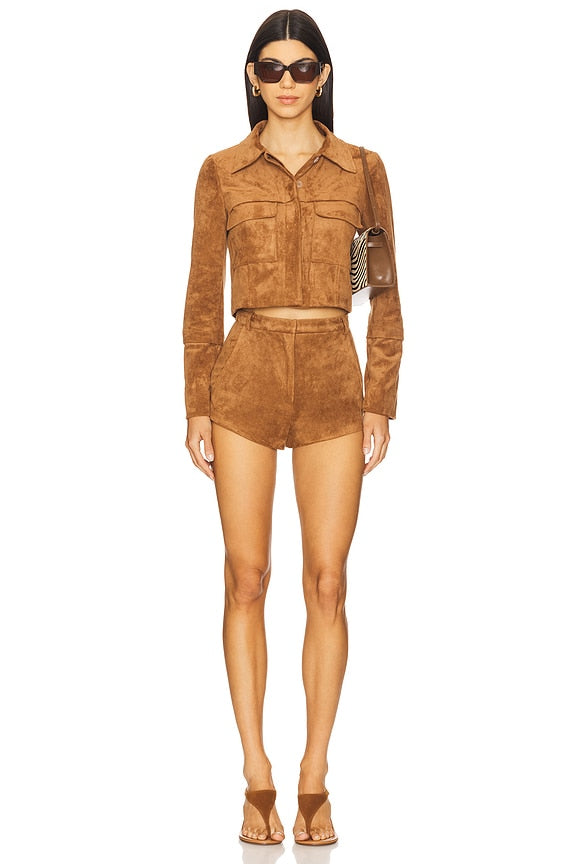 x REVOLVE Kelso Suede Short