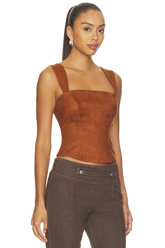 x REVOLVE Ceronne Suede Top