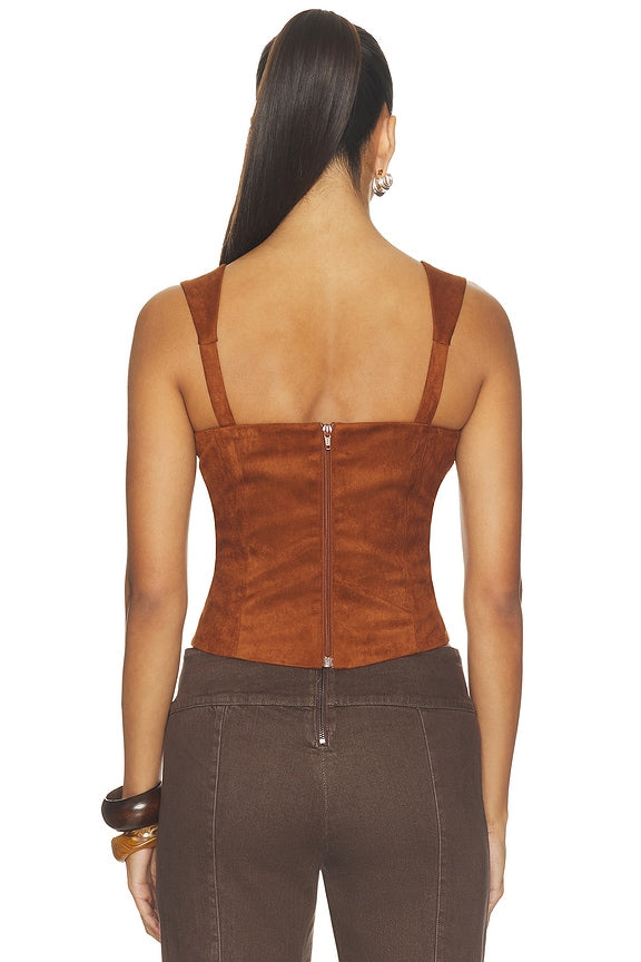 x REVOLVE Ceronne Suede Top