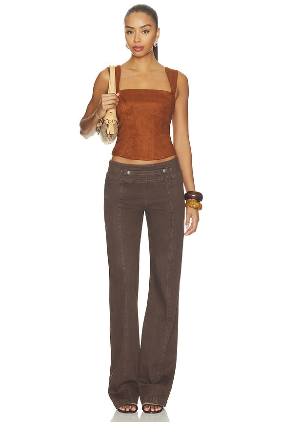 x REVOLVE Ceronne Suede Top