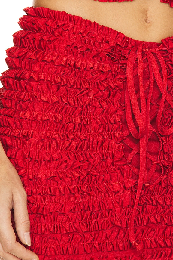 Ruffled Mini Skirt