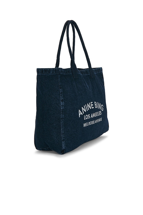 Leo Denim Tote Bag