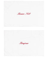Bonjour &amp; Bonne Nuit Pillowcase Set