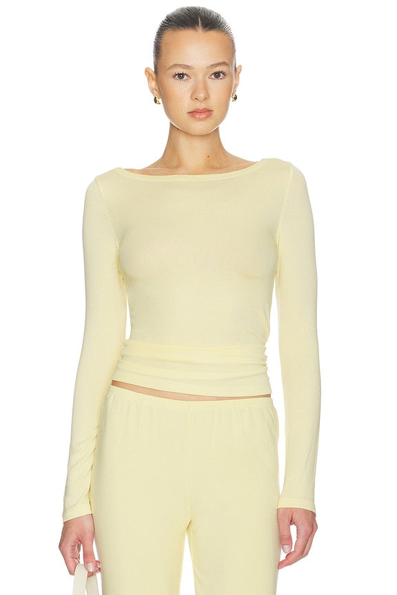 Lane Boatneck Top