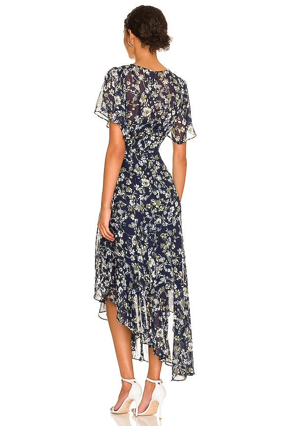 Flutter Sleeve Maxi Dress