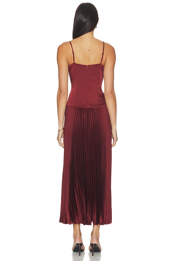 Pleated Drop Waist Dress