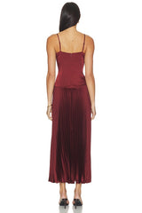 Pleated Drop Waist Dress