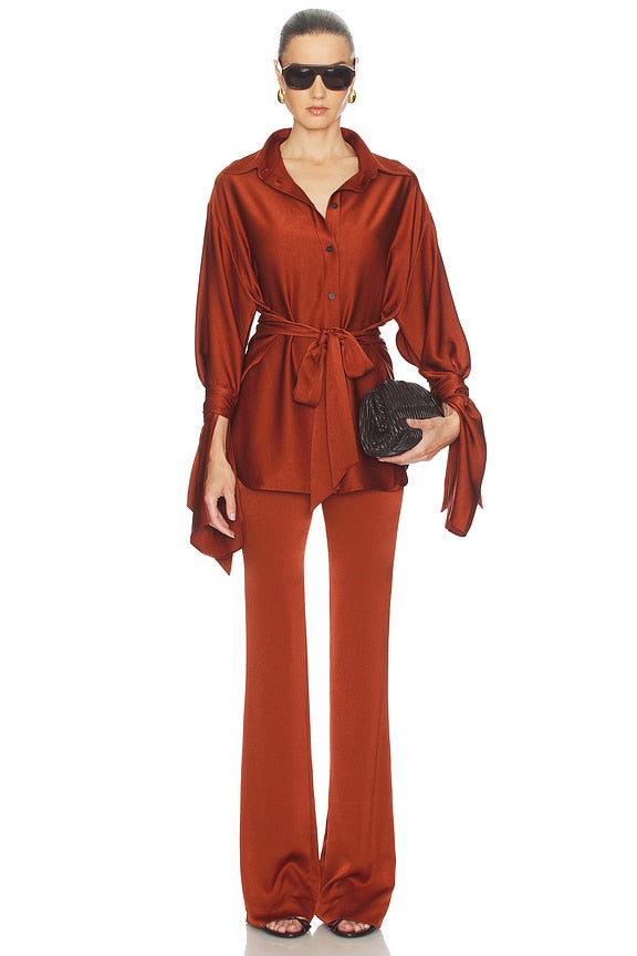 High Waist Bootcut Pants