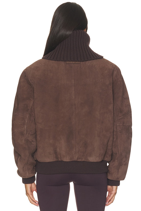 Suede Bomber Jacket