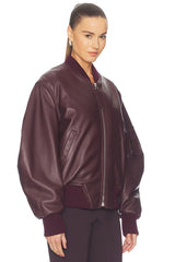 Leather Bomber Jacket