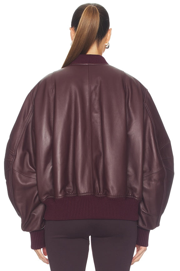 Leather Bomber Jacket