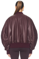 Leather Bomber Jacket