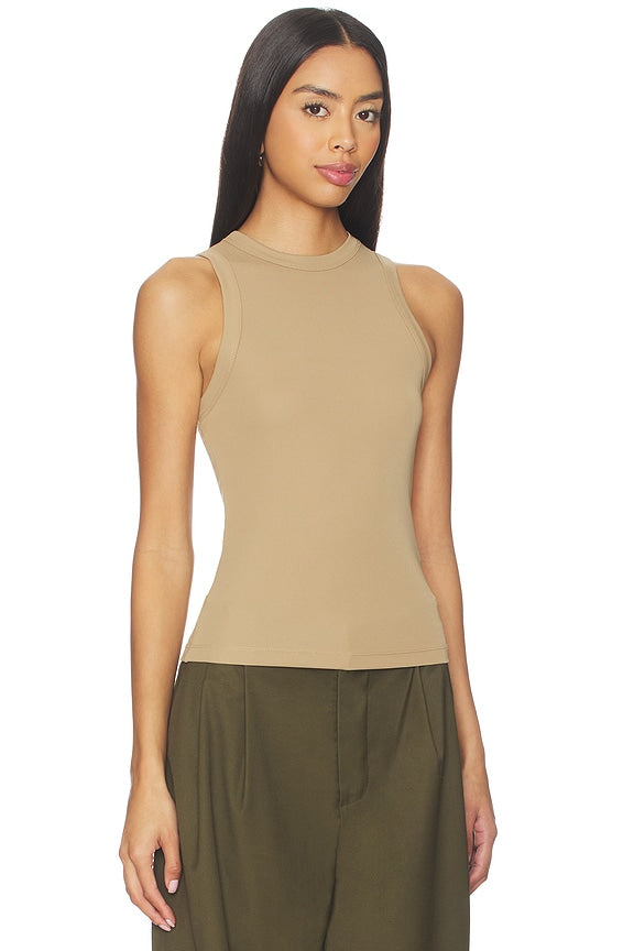 Jersey High Neck Tank