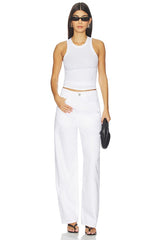 Simple High Neck Tank Top