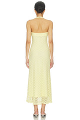 Mariko Halter Neck Midi Dress