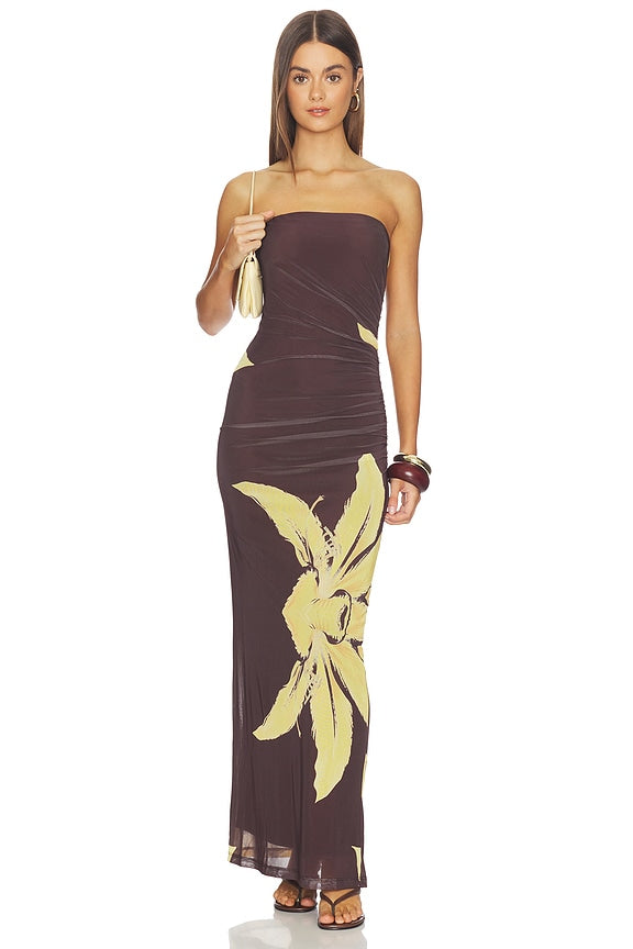 Ciera Strapless Mesh Dress