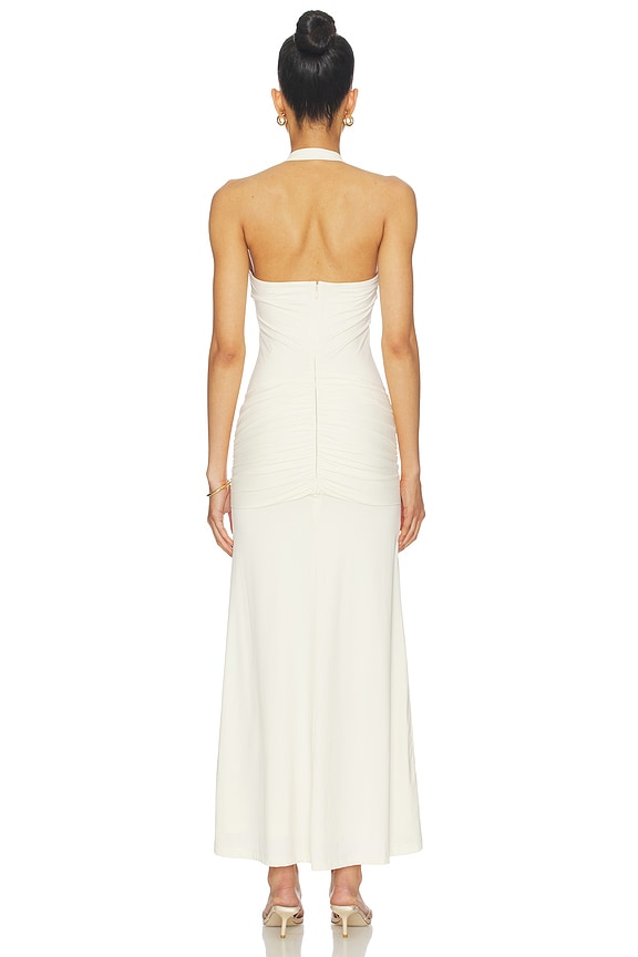 Emilia Tie Front Halter Dress