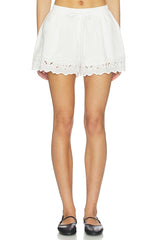 Aleria Cotton Short With Trim