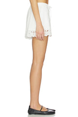 Aleria Cotton Short With Trim