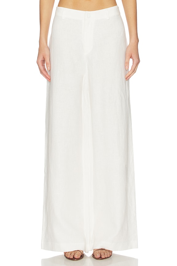 Serafina Linen Mid Rise Pant