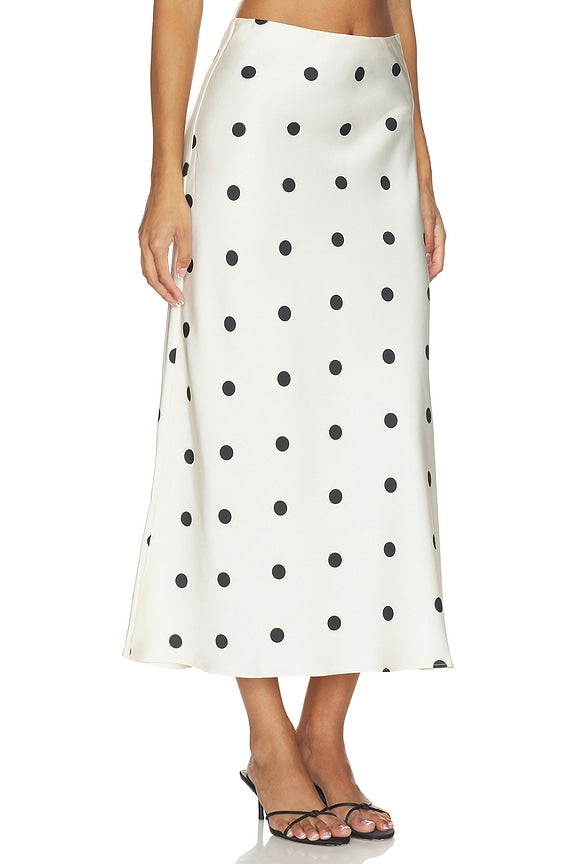 Pheobe Satin Midi Skirt