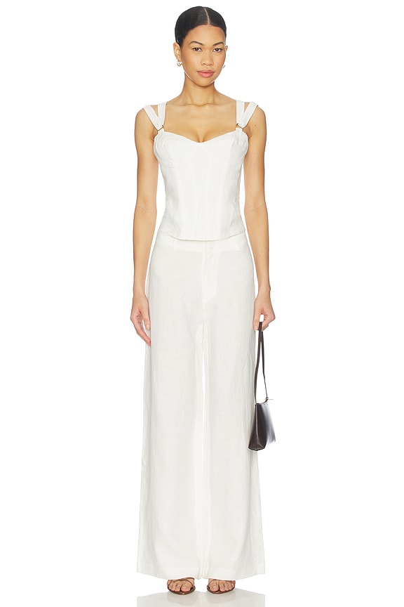 Serafina Linen Corset Top