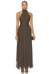 Xanthi Halter Maxi Dress