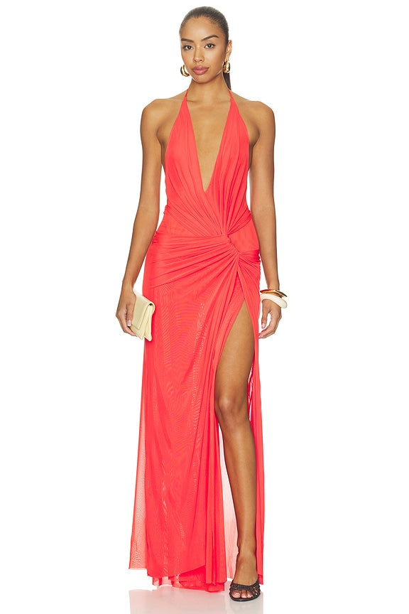 Xanthi V Neck Maxi Dress