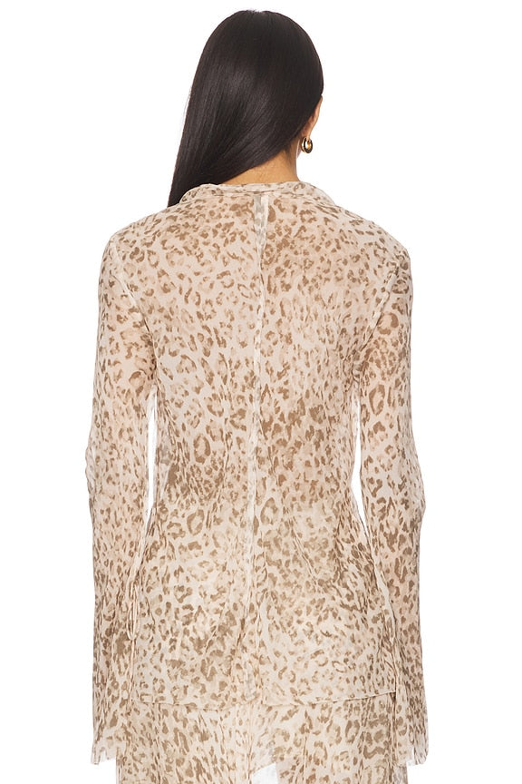 Feline Tie Blouse