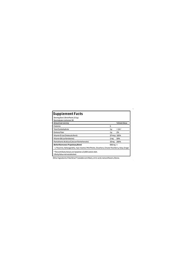 BetterHormones Variety Pack Non-Caffeinated 30 Count