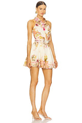Short Dress With Buckle Belt