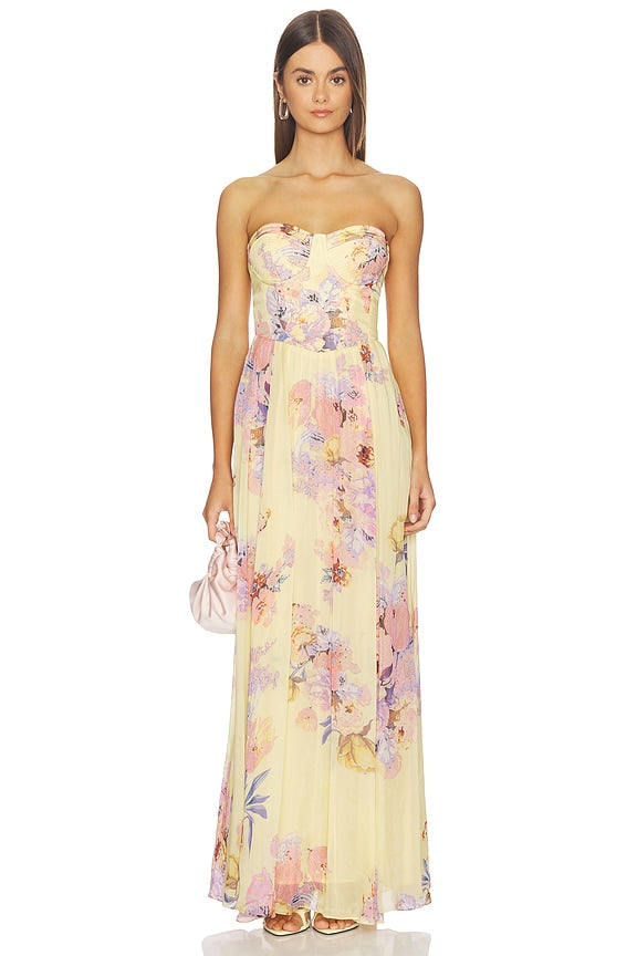 Corseted Long Dress